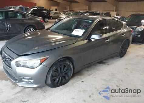 2014 Infiniti Q50 Premium from USA, damaged, VIN JN1BV7AR7EM701931